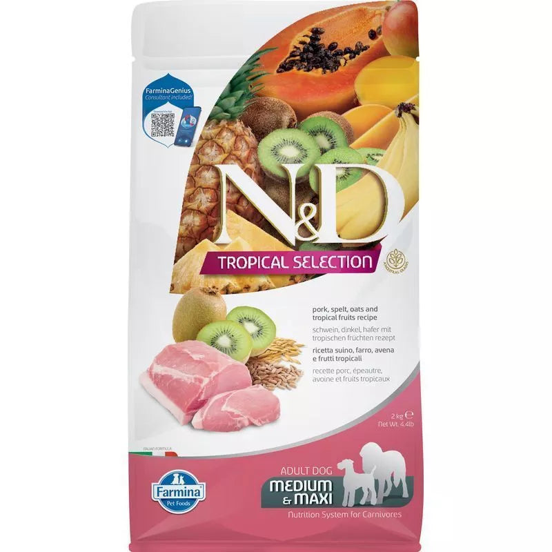 N&D Tropical Selection Dog Pork Adult Medium&Maxi 2kg