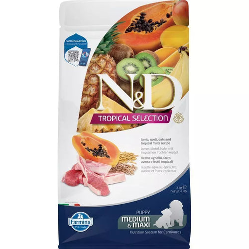 N&D Tropical Selection Dog Lamb Puppy Medium&Maxi 2kg