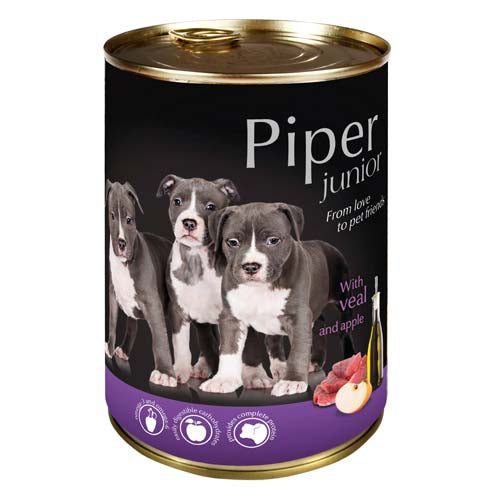 Piper Junior Konzerv Borjú és Alma 400g