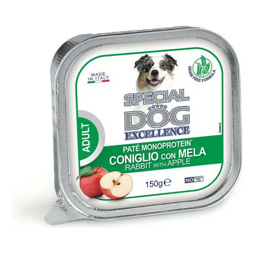 Special Dog Excellence Pástétom Nyúl, Rizs és Alma 150g