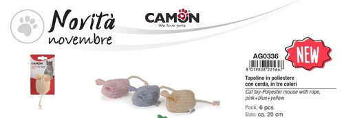 Poliészter Farkincás Kisegér 20cm