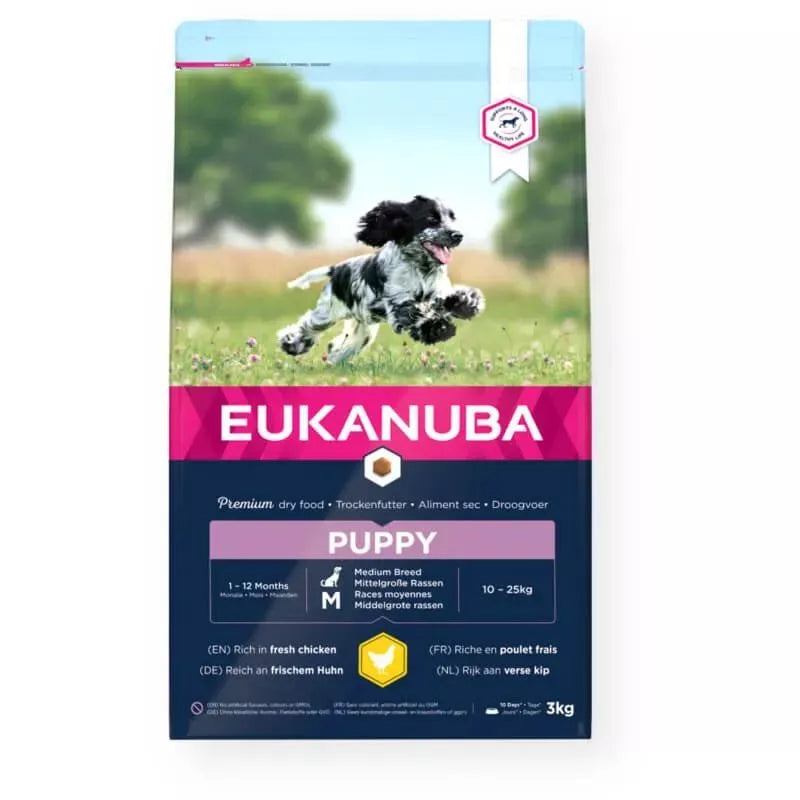 Eukanuba Puppy Medium Száraz Kutyatáp 3kg