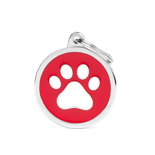 MyFamily Big Red Circle White Paw
