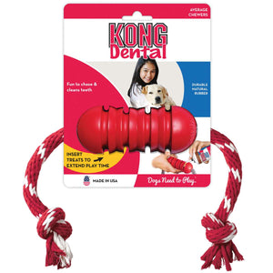 Dog toy KONG® Dental with rope