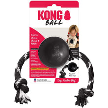 Dog toy KONG® Extreme Ball with rope